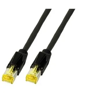 EFB K3130.2 RJ45 Patchkabel Cat.6A S/FTP PUR Cat.7 Rohkabel TM31 schwarz 2m K31302