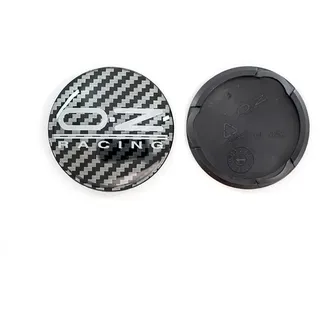 OBONG 4 Stück Auto Nabendeckel Radnabenkappen Kompatibel mit für OZ 55mm Radmittelkappen Nabenkappen Zubehör,E-55mm