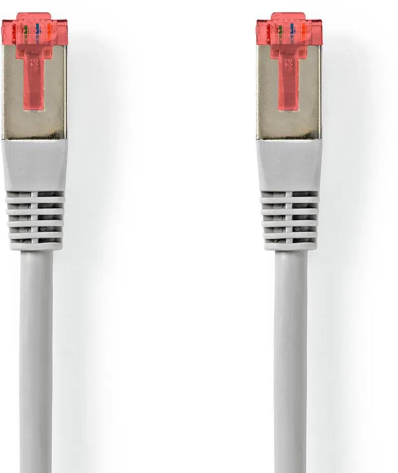 Nedis Cat 6 Kabel | RJ45 Stecker | RJ45 Stecker | S/FTP | 5.00 m | rund | PVC | Grau | Aufhänger