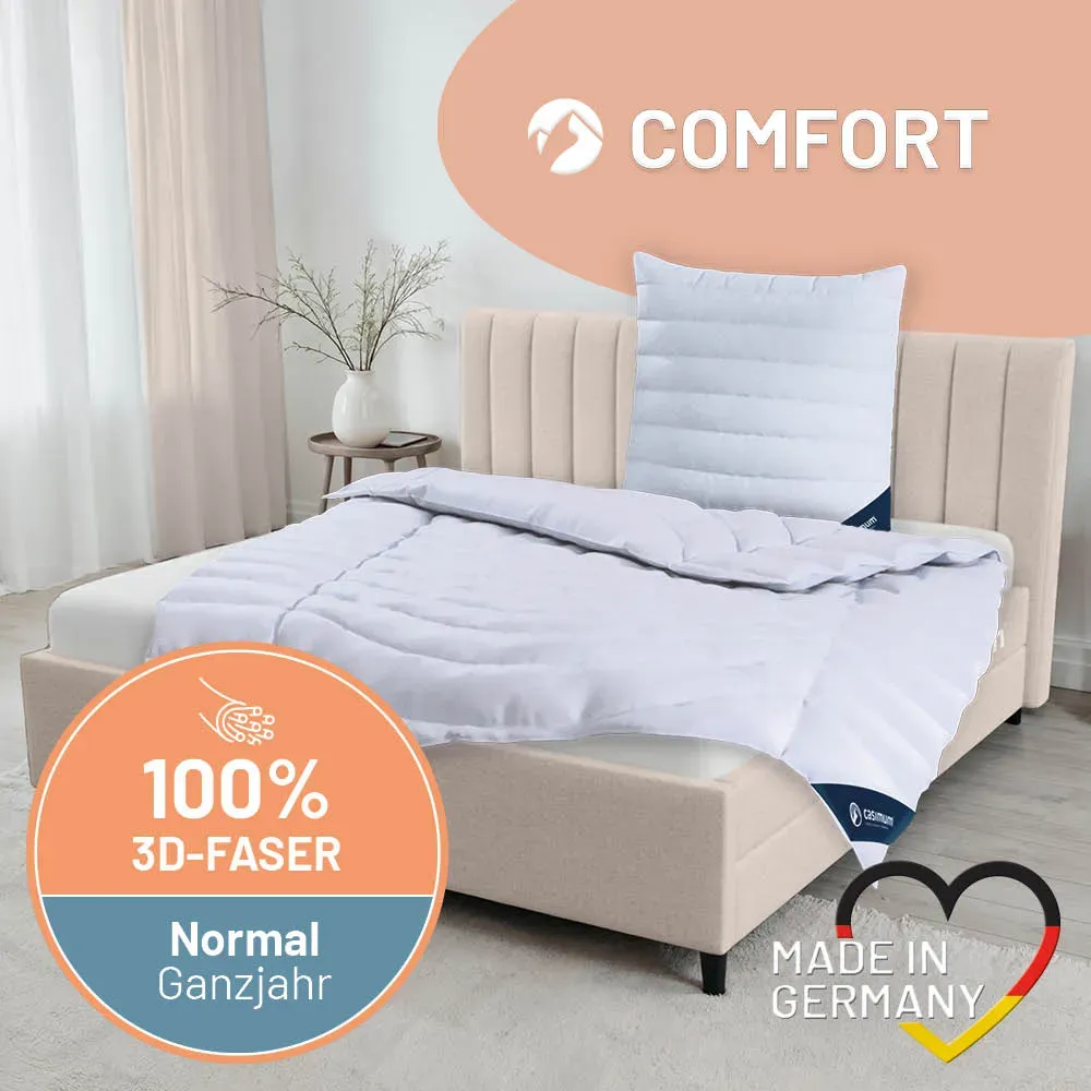 Faserdecke »COMFORT« – 100% Polyester mit luftiger 3D-Hohlfaser für erholsame Nächte, Größe: 135x200