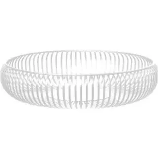 BLOMUS -LITO- Bowl | Obstschale aus hochwertigem Stahl | Dekoschale mit Streben in Weiß | Größe L | 8H Ø 36 cm
