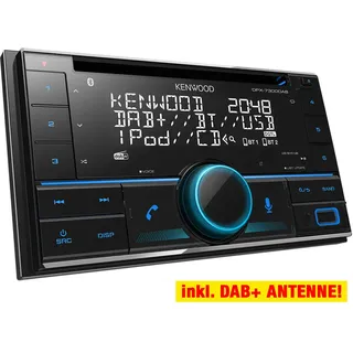 KENWOOD 2-DIN DPX7300DAB Auto Radioset für AUDI A4 B7 (Bose) - 2004-2008
