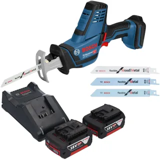 Bosch GSA 18 V-LI C Professional inkl. 2 x 5,0 Ah + Ladegerät