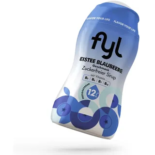 fyl Zuckerfreier Sirup Eistee Blaubeere Geschmack 48 ml