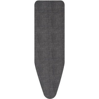 Brabantia Bügelbrettbezug, Baumwolle, Jeansschwarz, Größe D (135 x 45 cm)