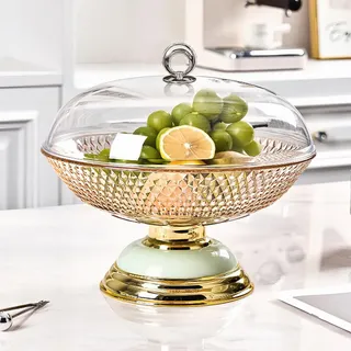Obstkorb Mit Fliegenschutz Insektenschutz, obstschale modern, obstkorb mit deckel, obst abdeckung gegen fruchtfliegen, obst aufbewahrung Decorative Vintage Fruit Basket (K, obstkorb mit deckel)