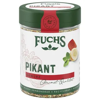 Fuchs Gewürze - Pikant Gewürz - pikantes Allrounder-Gewürz ohne Salz für Rührei oder Steak - natürliche Zutaten - 60 g in wiederverwendbarer, recyclebarer Dose