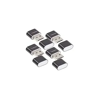 PEARL USB Stick: 4er Pack Mini-Cardreader für microSD(HC/XC)-Karten bis 128 GB & USB (Stick Mini, Micro SD, microSDHC Speicherkarten)