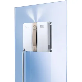 ECOVACS WINBOT MINI Fensterputzroboter, kompaktes Design, Doppel-Düsen mit Ultraschall-Zerstäubung, 9-Stufen-Schutzsystem, intelligente Pfadplanung, 4 Reinigungsmodi, Anti-Rutsch-System, Weiß