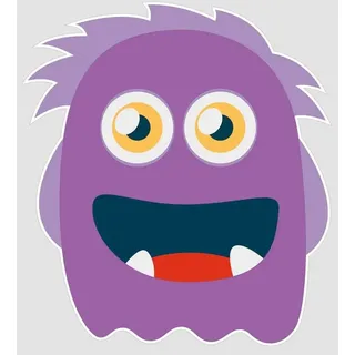 atFoliX Aufkleber atFoliX Aufkleber Monster Horst Größe S FX-Sticker