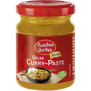 Bamboo Garden - Gelbe Currypaste , Aus natürlichen Zutaten , Optimal für thailändische Curry-Gerichte , 1 x 125 g