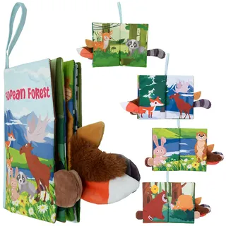3D-Stoffbuch "Wald" für Babys (0 bis 6 Monate), mit 8 Seiten