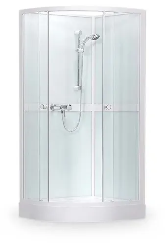 Roth Project Komplettdusche Viertelkreis 80x80 cm 4000248