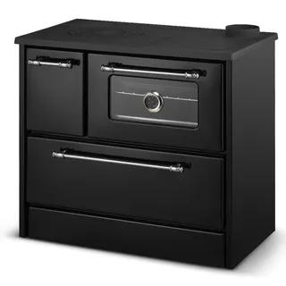 Olaf Stange GmbH EEK A Küchenofen Holzherd 701 schwarz, rechte Version - 9,18 kW - Schwarz