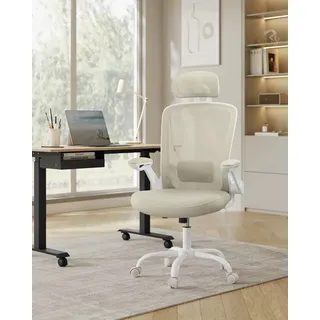 Songmics Bürostuhl, ergonomisch, Schreibtischstuhl, Drehstuhl mit Mesh,
