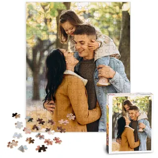 Easycosy Personalisiertes Puzzle mit eigenem Foto - 35/72/120 Teile: Gestalte selbst Puzzle mit Bild, Fotopuzzle - personalisierte Geschenke Foto Geschenke für Mama, Kinder, Freundin zum Muttertag