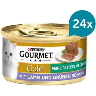 Purina Gourmet Gold Feine Pastete mit Gemüse, Lamm & grüne Bohnen
