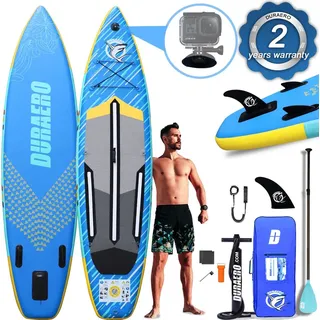 DURAERO SUP Board Stand Up Paddling Board 330 x 76 x 15 cm blau