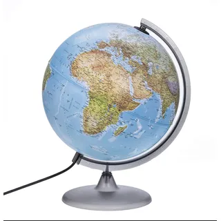 ORBIT GLOBES & MAPS Schülerglobus Doppelbild Leuchtglobus 30cm deutsch mit LED Beleuchtung, Aktuelles Kartenbild von 2025