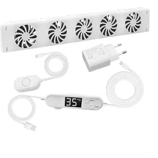 Smart Radiator Ventilator Set Mit Einstellbarer Luftstromrate Und Verlängerungskabel Automatische Temperaturregelung Energiesparend Leise Für Effektive Wärmeverteilung In Wohnung(MXRV-25-201)