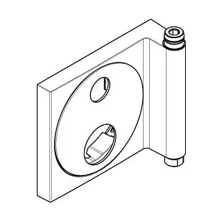 Hansgrohe Rosette Raindance Showerpipe UP chrom