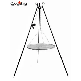 180 cm inkl. Grillrost Ø 60 cm + Kurbel Edelstahl