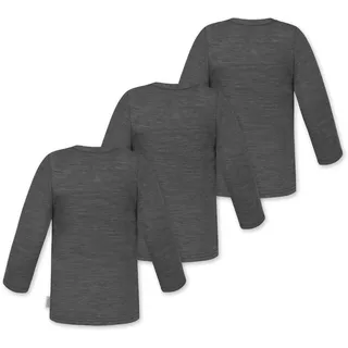 Normani Shirt Taupo anthrazit | weiß 86/92