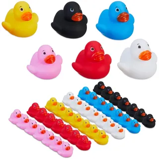 Relaxdays Badeenten, 48er Set,