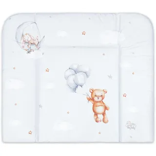 Totsy Baby Wickelauflage Wickelunterlage abwaschbar und wasserdicht 75x72 cm - Wickelmatte zum Auflegen auf Wickeltisch Wickelaufsatz Wickelkommode oder Waschmaschine changing mat 75 x 72 Teddybären B