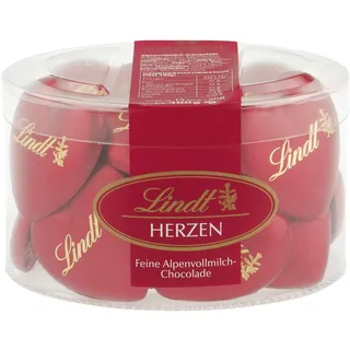 Lindt Minischokolade Schokoladenherzen Rot Köcher, 300g