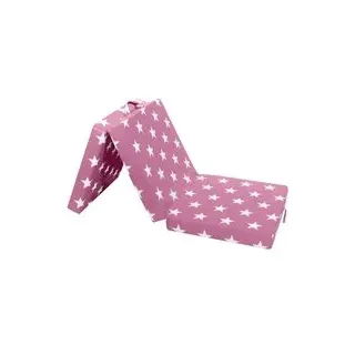 Faltmatratze Samba weiß Liegefläche B/L: ca. 70x190 cm - Pink, Weiss