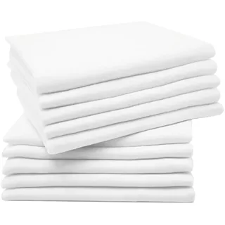 ZOLLNER Spucktücher weiß 80x80 cm Oeko-Tex® Standard 100, Pflegen, Babypflege