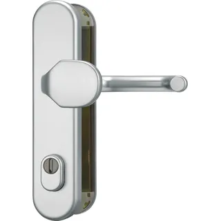 ABUS Tür-Schutzbeschlag HLZS814 F1 aluminium mit Zylinderschutz rund 37404