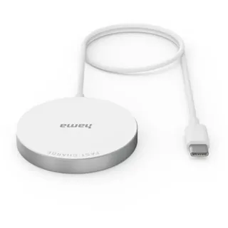 Hama MagCharge FC15 15 W, kabellos für Apple iPhone, Weiß