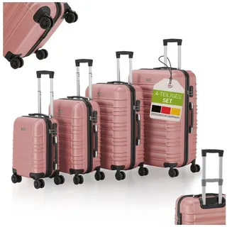 Juskys Rom Koffer-Set 4-tlg. rosa
