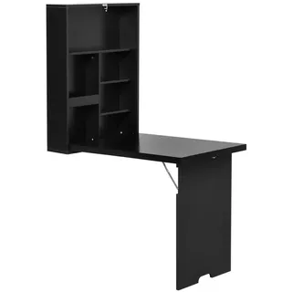 Homcom Wandklapptisch,, Schwarz, 60 x 94,5 x 147 cm Esszimmer, Tische