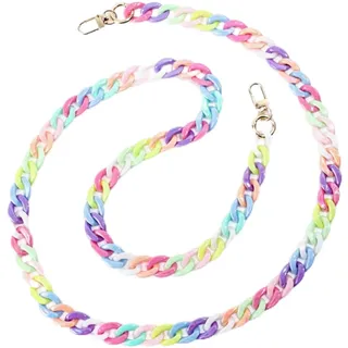Handy Kette,Handykette Bunt,Etuui,Phone Chain,Lanyard für Telefon,Zum Umhängen,Universal,Handyband Umhängen,Mit Patch,Handykordel,Handy-Kette,Handyanhänger,Bunt,Kompatibel Den Meisten Smartphones - hat nicht