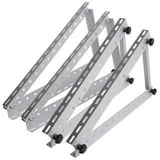 revolt 2er-Set verstellbare Aluminium-Solarpanel-Halterung 28" / 71 cm