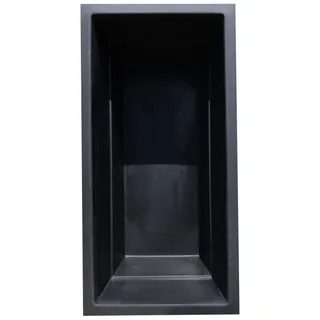 Wacredo Fertigteich GFK Rechteckbecken 240 x 120 x 100cm, BxLxH: 120x240x100 cm, 1900 l, Rechteckbecken, Teichbecken, architektonisch schwarz