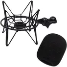 Samson SP04TB Mikrofon-Spinne Schwarz mit Popschutz, Mikrofonspinne