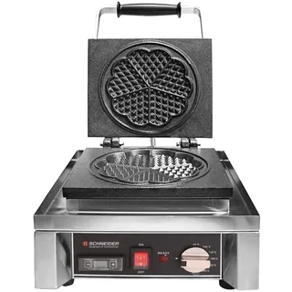 Schneider - Waffel-Eisen mit digitalem Timer "Herz5", 420 x 300 x 295 mm, 1600 W, 60-300°C