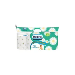 Regina Toilettenpapier Kamillenpapier 3-lagig, 8 Rollen