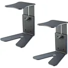 K&M 26772 Tischstativ für Studiomonitor Lautsprecher 2 Stück (1 Stk., Ständer, Höhenverstellbar), Lautsprecher Ständer + Wandmontage, Schwarz