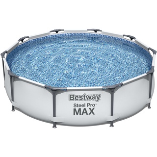BESTWAY Steel Pro Max Frame Pool 305 x 76 cm lichtgrau