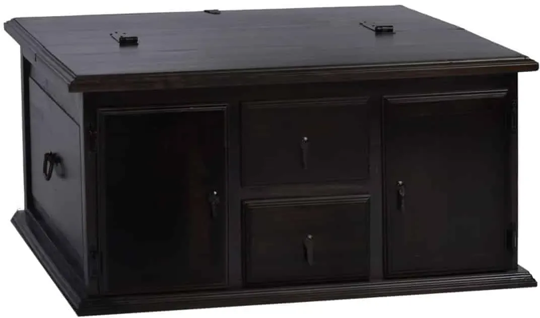 Mexico Truhentisch 90cm Massivholz Pinie Kolonialstil Mexiko Möbel Mexikanisch