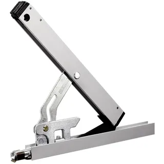 GEZE OL 95, mit Standard-Flügelbock, Aluminium Farbton: verkehrsweiß