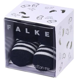 Falke Unisex Baby Socken Erstlingsringel B So Baumwolle einfarbig 1 Paar, Blau Marine 6120, 50-56 - 50-56
