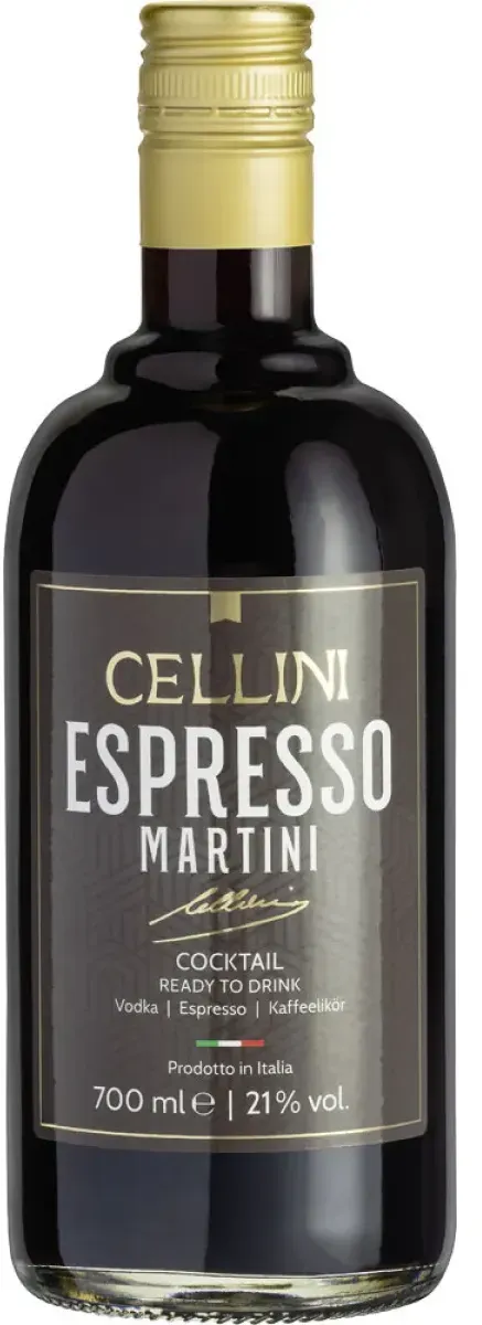 Cellini Espresso Martini Cocktail 21 % vol. 0,7 l