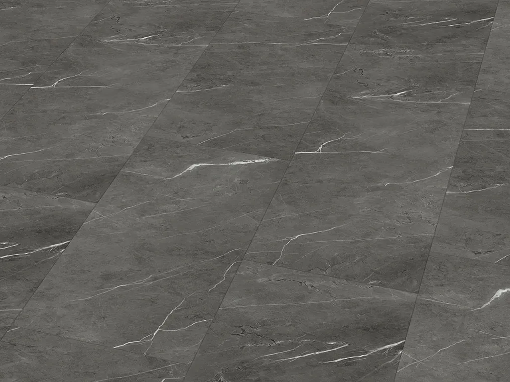 Click-Vinyl 3579 Grey Marble Fliese inkl. Trittschalldämmung