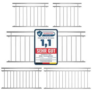 Melko 90x100 Balkongeländer Edelstahl Fenstergitter Stabgeländer Sicherheitsgitter - Melko